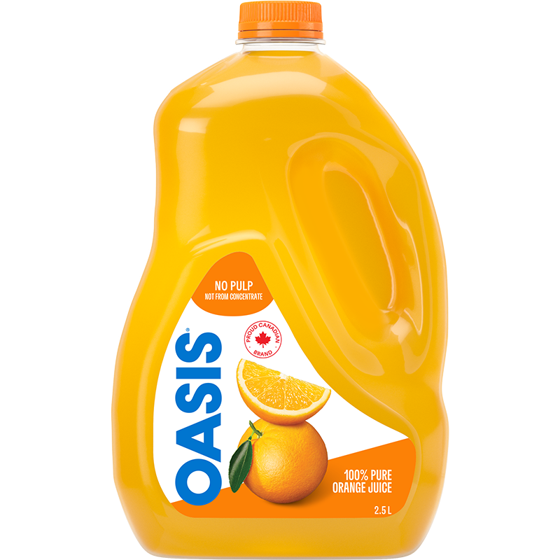 OASIS                          ORANGE JUICE NO PULP Plastic PET 2.5L