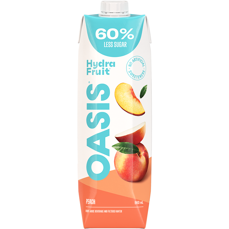 OASIS HYDRAFRUIT               PEACH Prisma Tetra 960mL