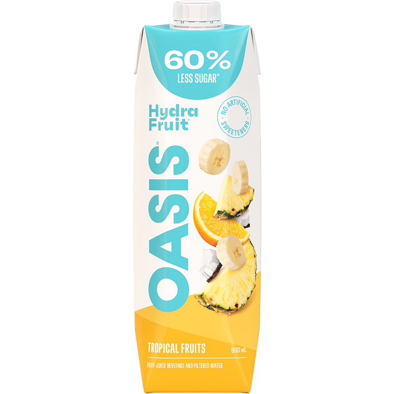 OASIS HYDRAFRUIT               TROPICAL FRUITS Prisma Tetra 960mL
